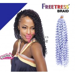 Extensie de par afro Bohemian Crochet Braid FreeTress de 50 cm Grey Blue Cod FTA40